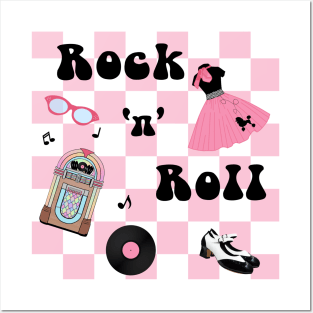 Rock and Roll Pink Posters and Art